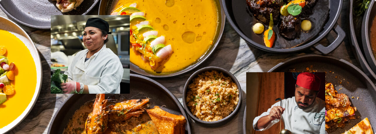 Culinaire chefs preparing food